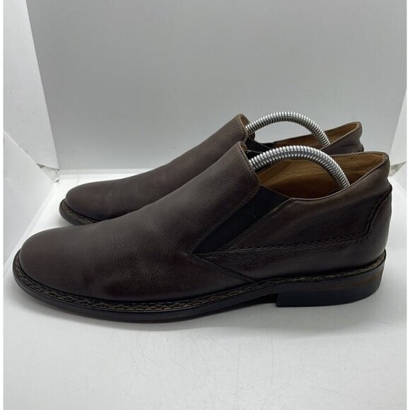 John Varvatos Men Brown Leather Slip On Oxfords Dress Shoes Sz 9 Loafers Neolite main image 9